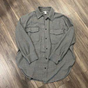 H&M houndstooth button down top/jacket